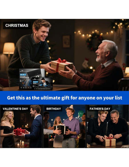 Juego de Destornilladores de Precisión 64 en 1 STREBITO