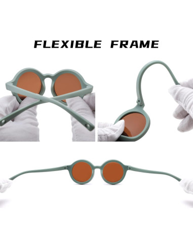 Gafas de sol polarizadas Bouryo para bebés 0-24 meses