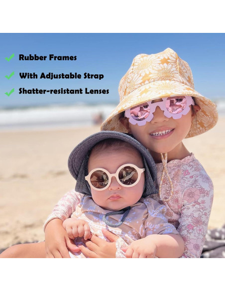 Gafas de sol polarizadas Bouryo para bebés 0-24 meses