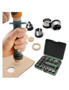 Juego de Punch de Junta 12 en 1 Senrog con Mango y Caja