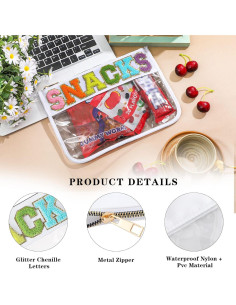 Bolsa Cosmética Transparente DYSHAYEN 29.5x20.8cm Nylon 2