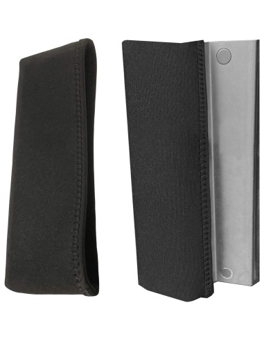 Cubierta de Manija de Puerta Comercial Wonder 10" Neopreno Negro