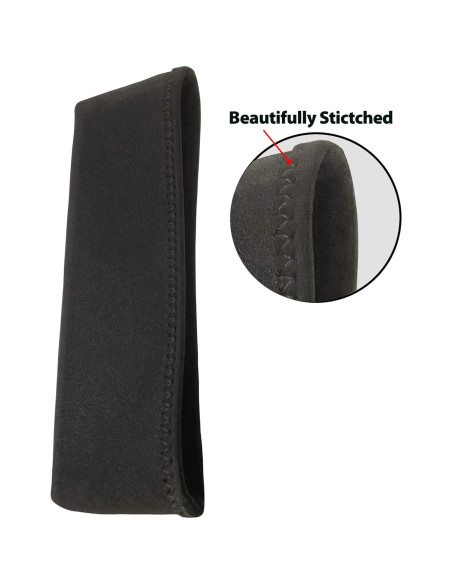 Cubierta de Manija de Puerta Comercial Wonder 10" Neopreno Negro