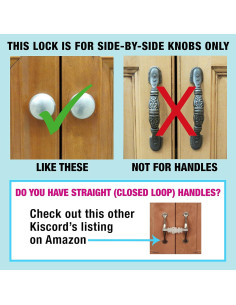 Candados de Seguridad Kiscords para Gabinetes - 5 Unidades 2