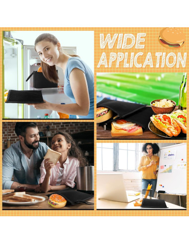 Set de 4 Bolsas de Sándwich Reutilizables Reallnaive 20x20cm