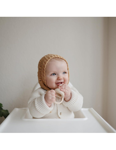 Chupete de Alimentación de Silicona Mushie para Bebés 6+ Meses