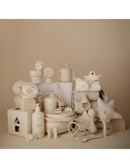 Chupete de Alimentación de Silicona Mushie para Bebés 6+ Meses