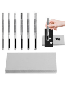 Juego de 9 Piezas de Perforación de Agujeros de Cuero HexinYigjly