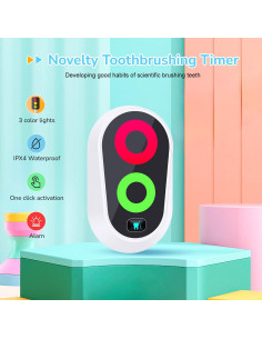 Temporizador de Cepillado Ferriswheel LED Magnético Blanco 2