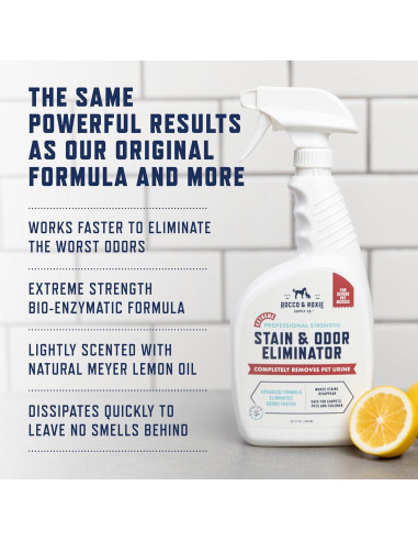 Rocco & Roxie Eliminador de Manchas y Olores 32 oz - Limón