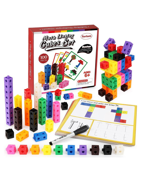 Conjunto de Cubos Matemáticos Torlam para Aprendizaje Infantil