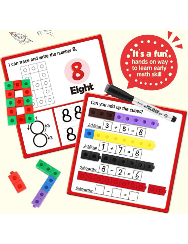 Conjunto de Cubos Matemáticos Torlam para Aprendizaje Infantil