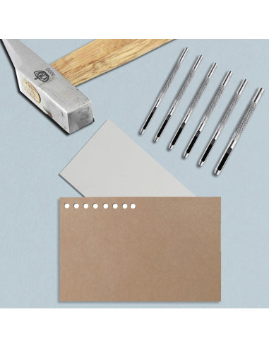 Juego de 9 Piezas de Perforación de Agujeros de Cuero HexinYigjly