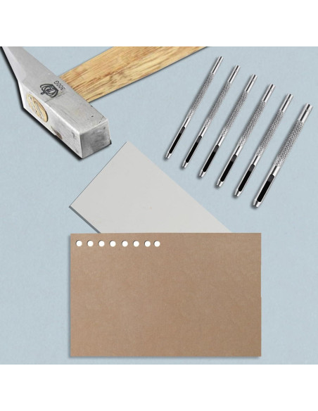 Juego de 9 Piezas de Perforación de Agujeros de Cuero HexinYigjly