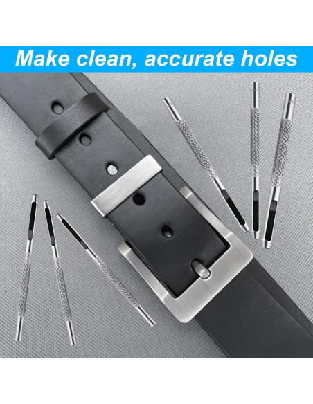 Juego de 9 Piezas de Perforación de Agujeros de Cuero HexinYigjly