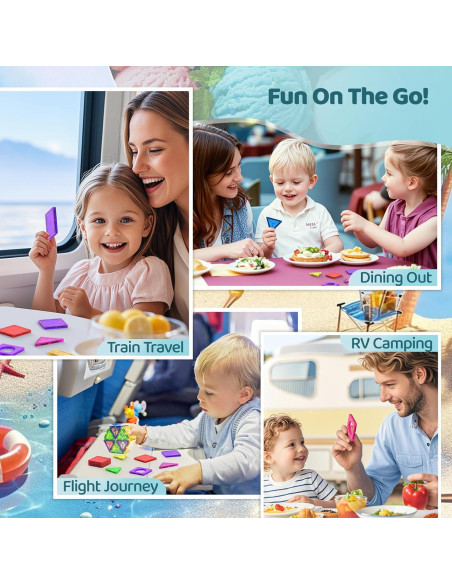 Bloques de Construcción Magnéticos Crenova Mini 20 Piezas