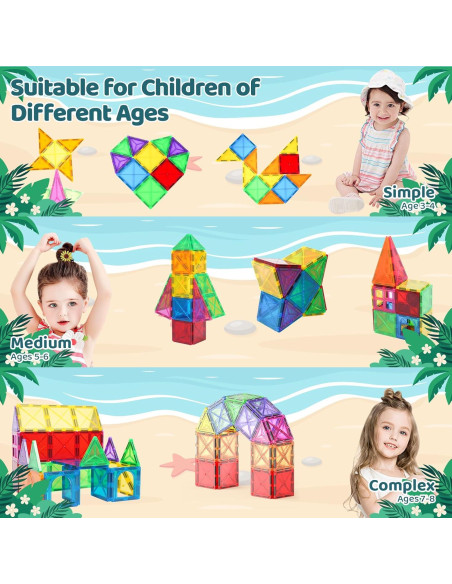 Bloques de Construcción Magnéticos Crenova Mini 20 Piezas