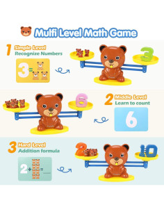 Juego de Equilibrio de Oso REMOKING - Juguete Educativo 0.77 kg 2