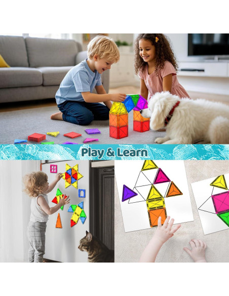 Bloques de Construcción Magnéticos Crenova Mini 20 Piezas