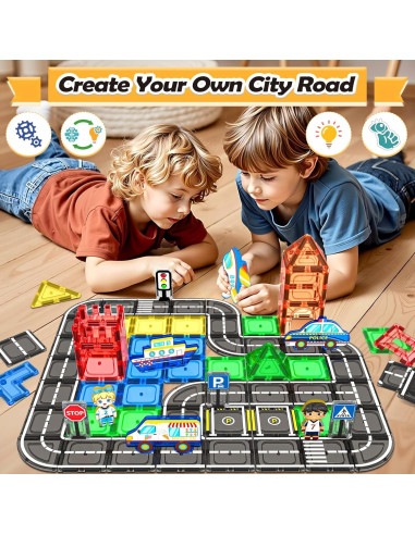 Juego de Pistas Magnéticas 104 PCS IGIVI para Niños 3+ Años