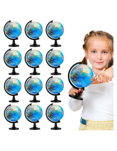 Globo Terráqueo 12 Pcs Meooeck 11.68 cm Educativo Decorativo