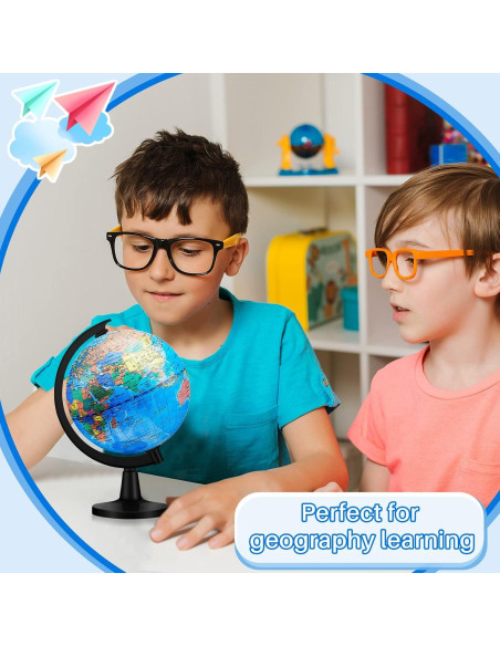 Globo Terráqueo 12 Pcs Meooeck 11.68 cm Educativo Decorativo