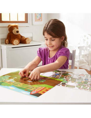 Almohadillas de Calcomanías Reutilizables Melissa & Doug - Selva, Granja y Mar