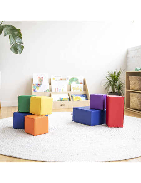 Bloques de Construcción de Espuma ECR4Kids - 7 Piezas Variadas