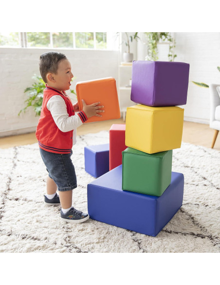 Bloques de Construcción de Espuma ECR4Kids - 7 Piezas Variadas