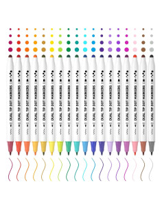 Marcadores de Punta Doble Shuttle Art 18 Colores 0.8mm