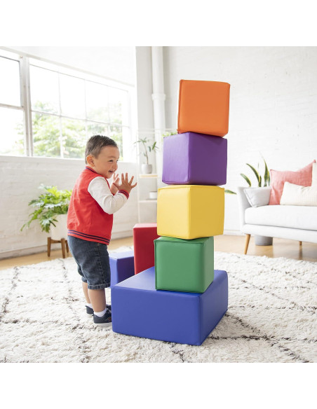 Bloques de Construcción de Espuma ECR4Kids - 7 Piezas Variadas