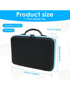 Bolsa de Almacenamiento para Yoyo BBENIN 12 Agujeros 32x22x7cm 2