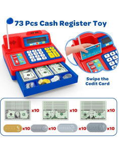 Registradora de Juguete Shantou - 73 Piezas, Matemáticas 3-12 Años 2