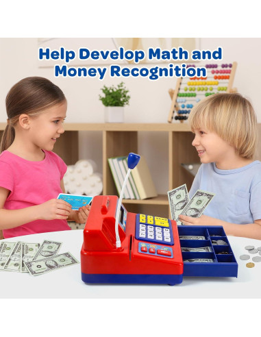 Registradora de Juguete Shantou - 73 Piezas, Matemáticas 3-12 Años