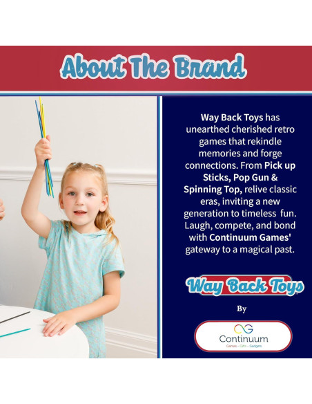 Juego de Palitos de Recoger Way Back - 30 Palitos Coloridos