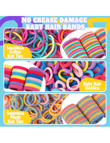 Juego de Accesorios para el Cabello Teenitor - 1250 Bandas y Pinzas