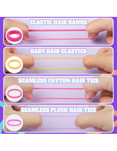 Juego de Accesorios para el Cabello Teenitor - 1250 Bandas y Pinzas