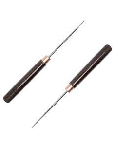 Conjunto de 2 Punzones de Cuero Triwenve con Mango de Madera