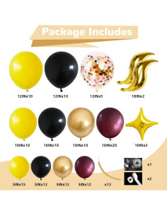 Kit de Guirnalda de Globos HILAVO 35 Piezas Fiesta Halloween 2