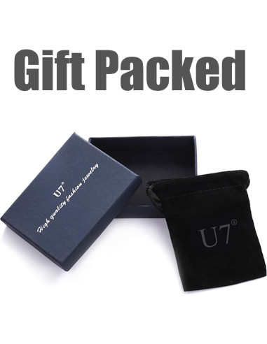 Collar Personalizado U7 con Locket Ovalado 50.8 cm Plata