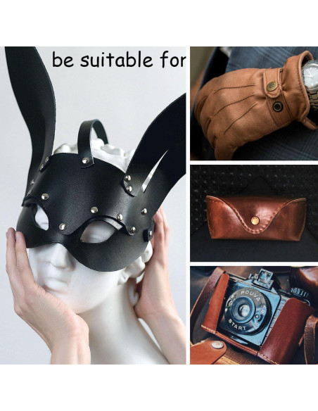 Conjunto de 2 Punzones de Cuero Triwenve con Mango de Madera