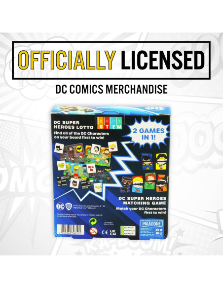 Juego de Cartas de Emparejamiento DC Comics para Niños 3-6 Años