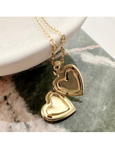Collar Locket Corazón HONEYCAT Oro 18k Ajustable 45-53cm