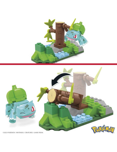 Set de Juguetes de Construcción MEGA Pokémon Bulbasaur 82 Piezas