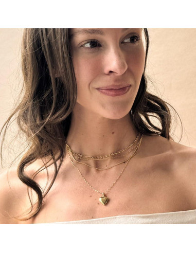 Collar Locket Corazón HONEYCAT Oro 18k Ajustable 45-53cm