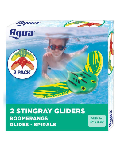 Juguetes de piscina Aqua LEISURE Mini Manta Raya - Paquete de 2
