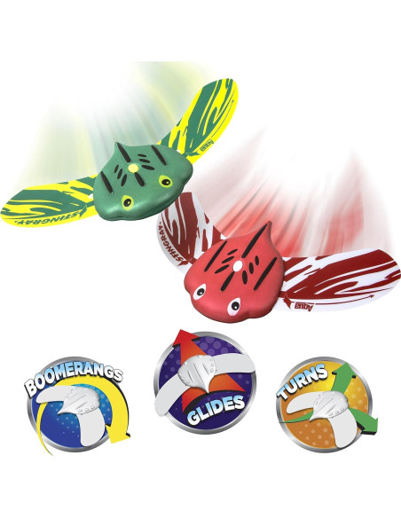 Juguetes de piscina Aqua LEISURE Mini Manta Raya - Paquete de 2