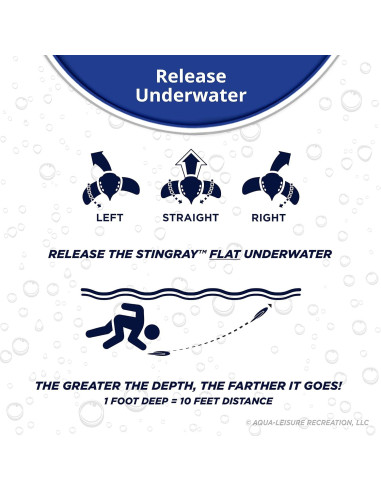 Juguetes de piscina Aqua LEISURE Mini Manta Raya - Paquete de 2