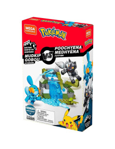 Mega Construx Pokemon Mudkip vs Poochyena - Juguete de Construcción 2