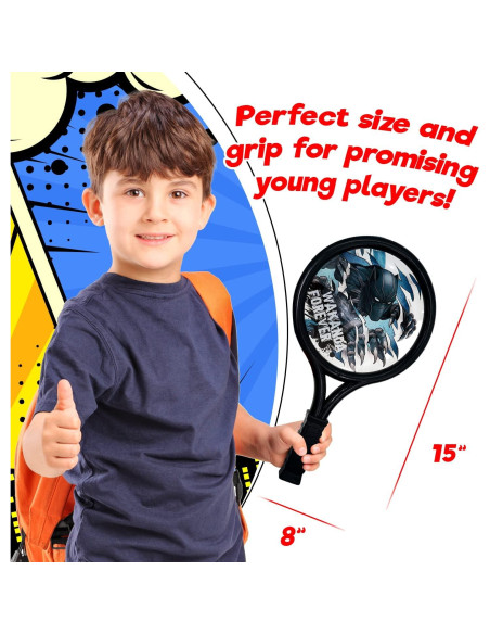 Juego de Pelotas de Raqueta Marvel Pantera Negra - 2 Raquetas